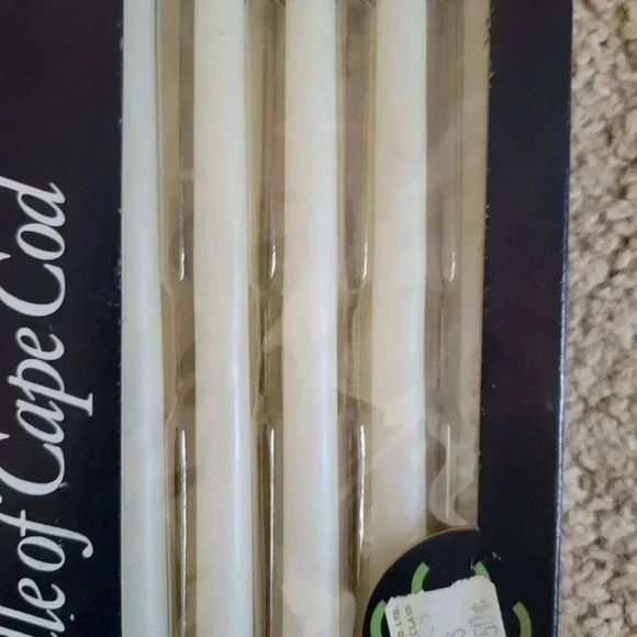 Vintage Colonial Candles of Cape Cod White Slim Tapers 10" Christmas - Picture 5 of 5